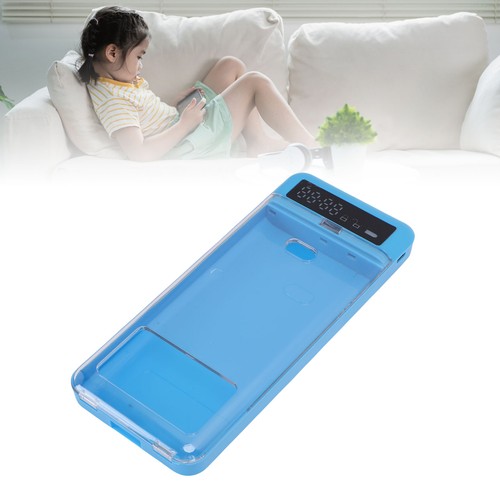 Blue portable cell phone lock - cell,