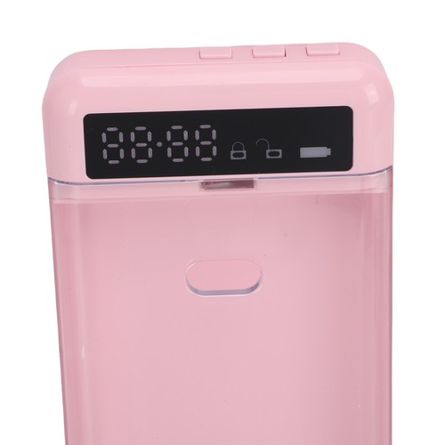 Pink clear timed phone - clear,