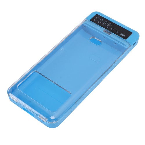 Blue portable cell phone - portable, lock